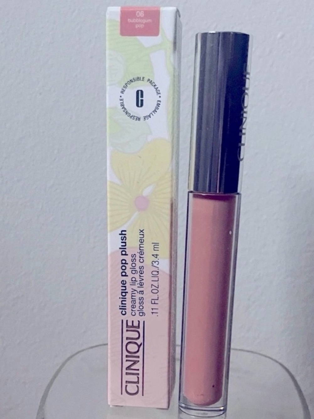 Clinique Pop Plush Lip Gloss — Bubblegum Pop - Picture 1 of 2
